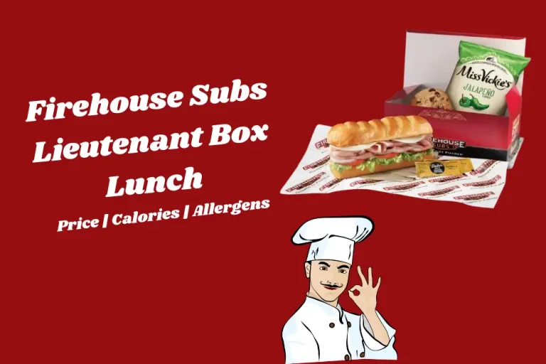 Firehouse Subs Lieutenant Box Lunch