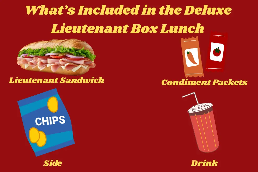 What’s Included in the Deluxe Lieutenant Box Lunch
